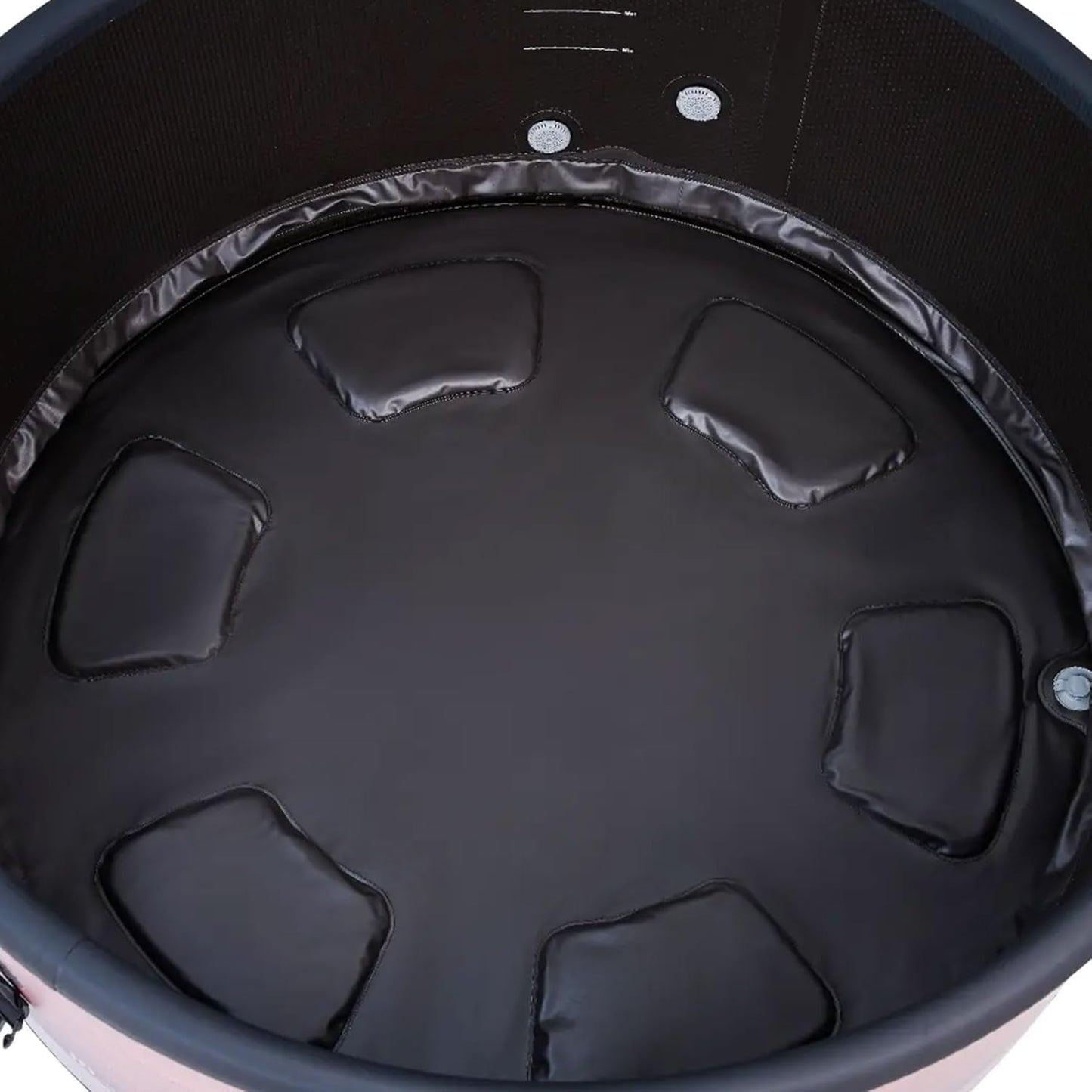 Round Inflatable Bubble Massage Spa, 4 to 6 Person Outdoor Hot Tub,