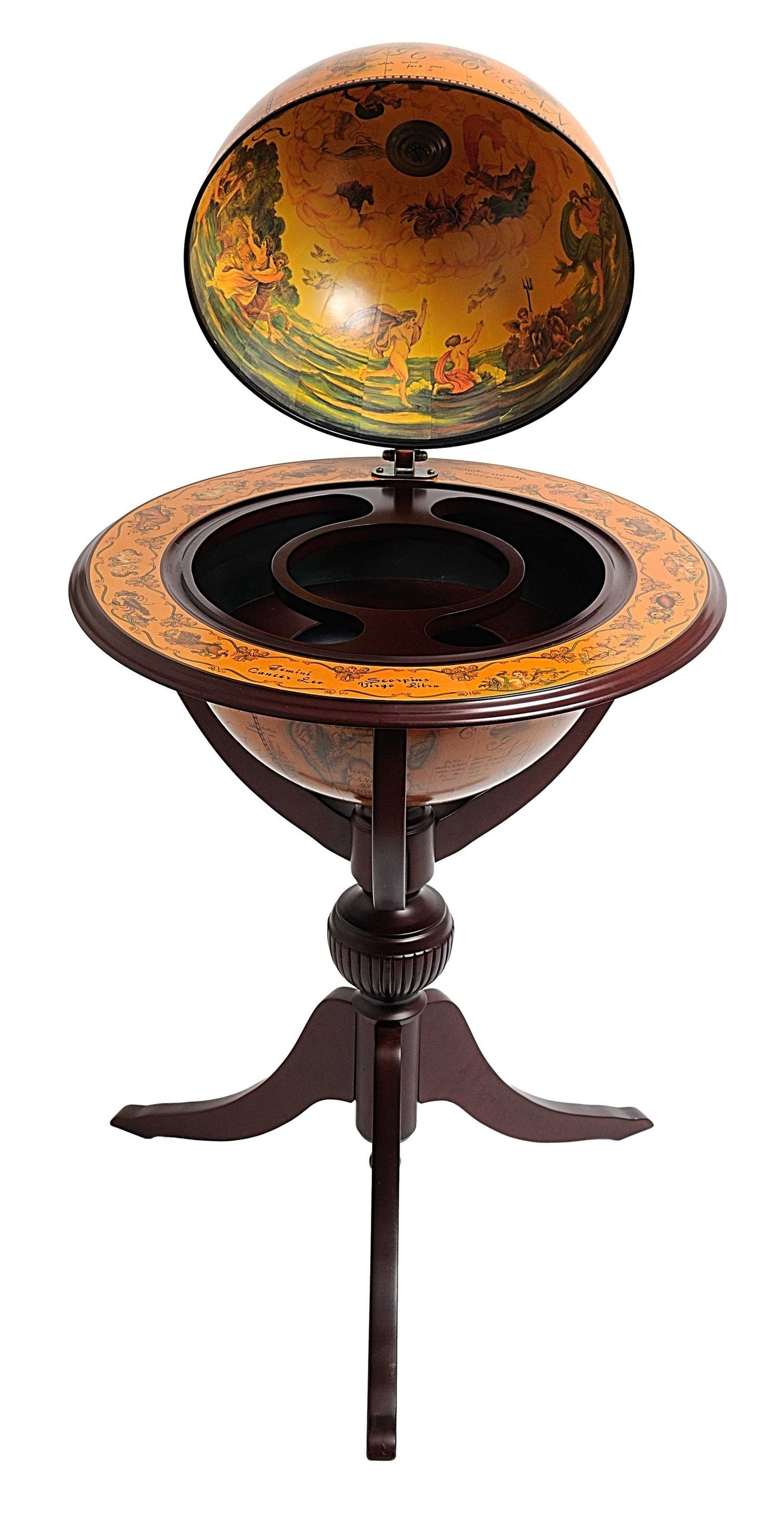 26inches x 26inches x 45inches Globe Bar 3 Legs