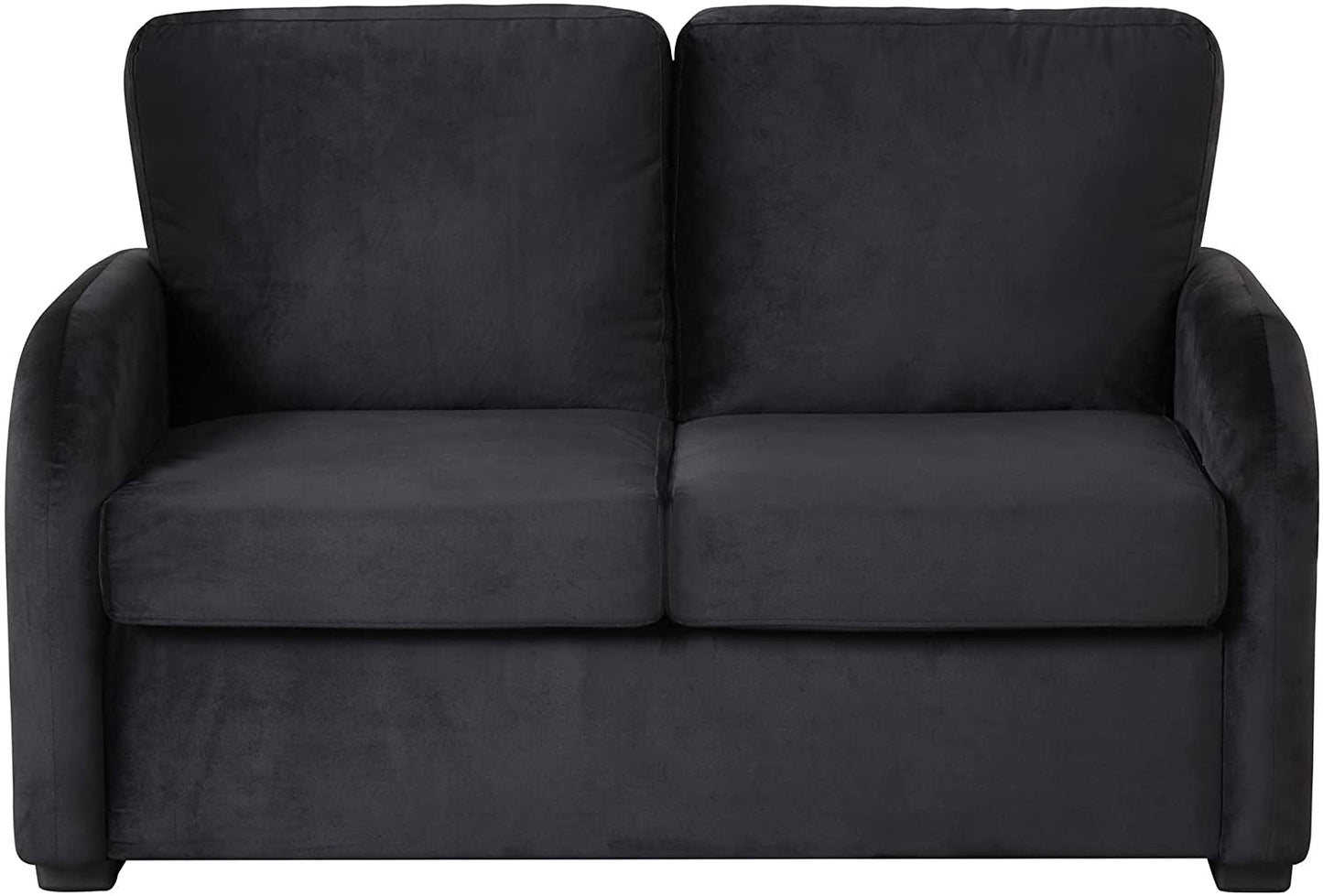 Black Love Seat with Sleeper, USB and Plug