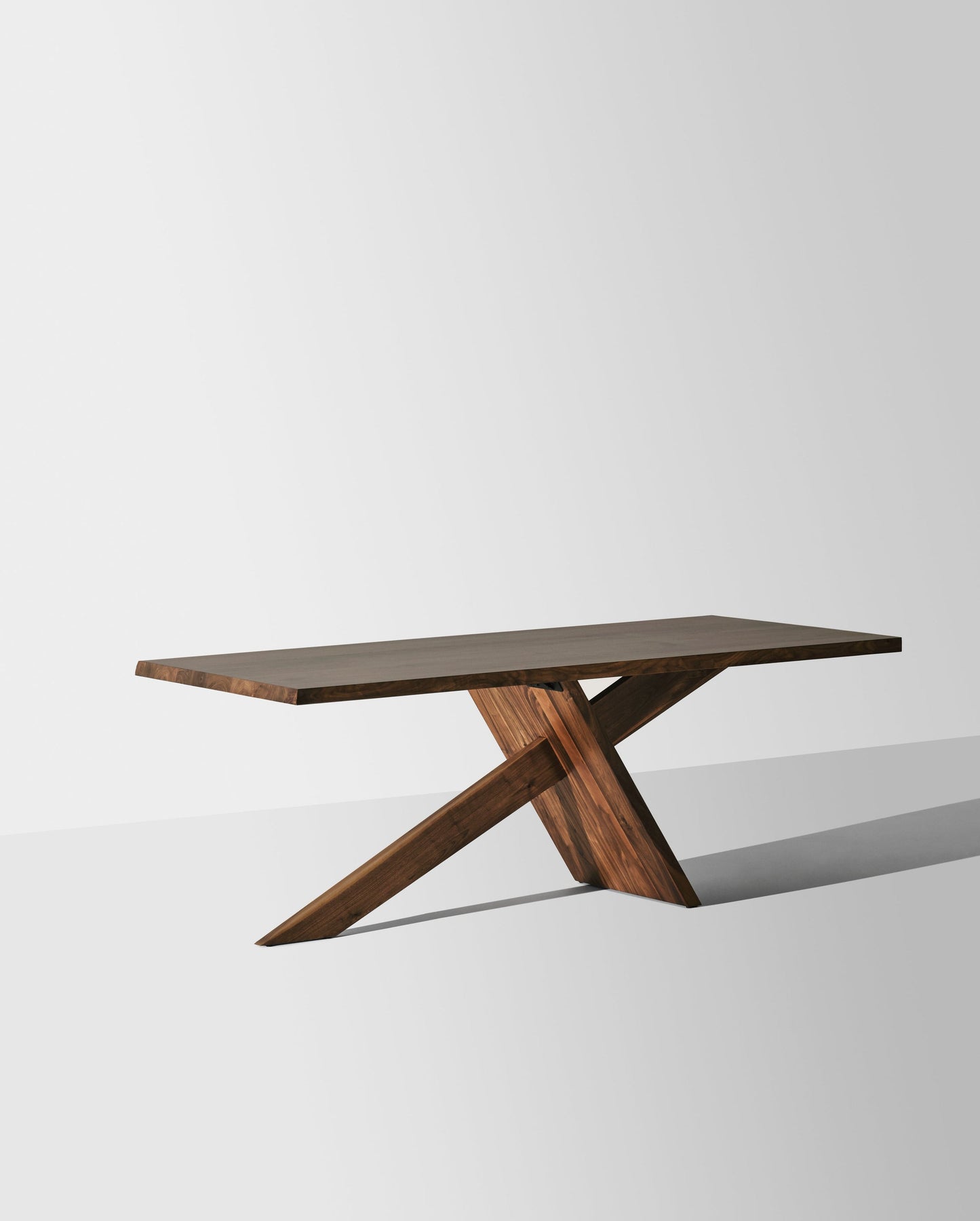 Samurai Dining Table – Walnut Finish, 92.3" x 39.3" with Spacious Leg Clearance