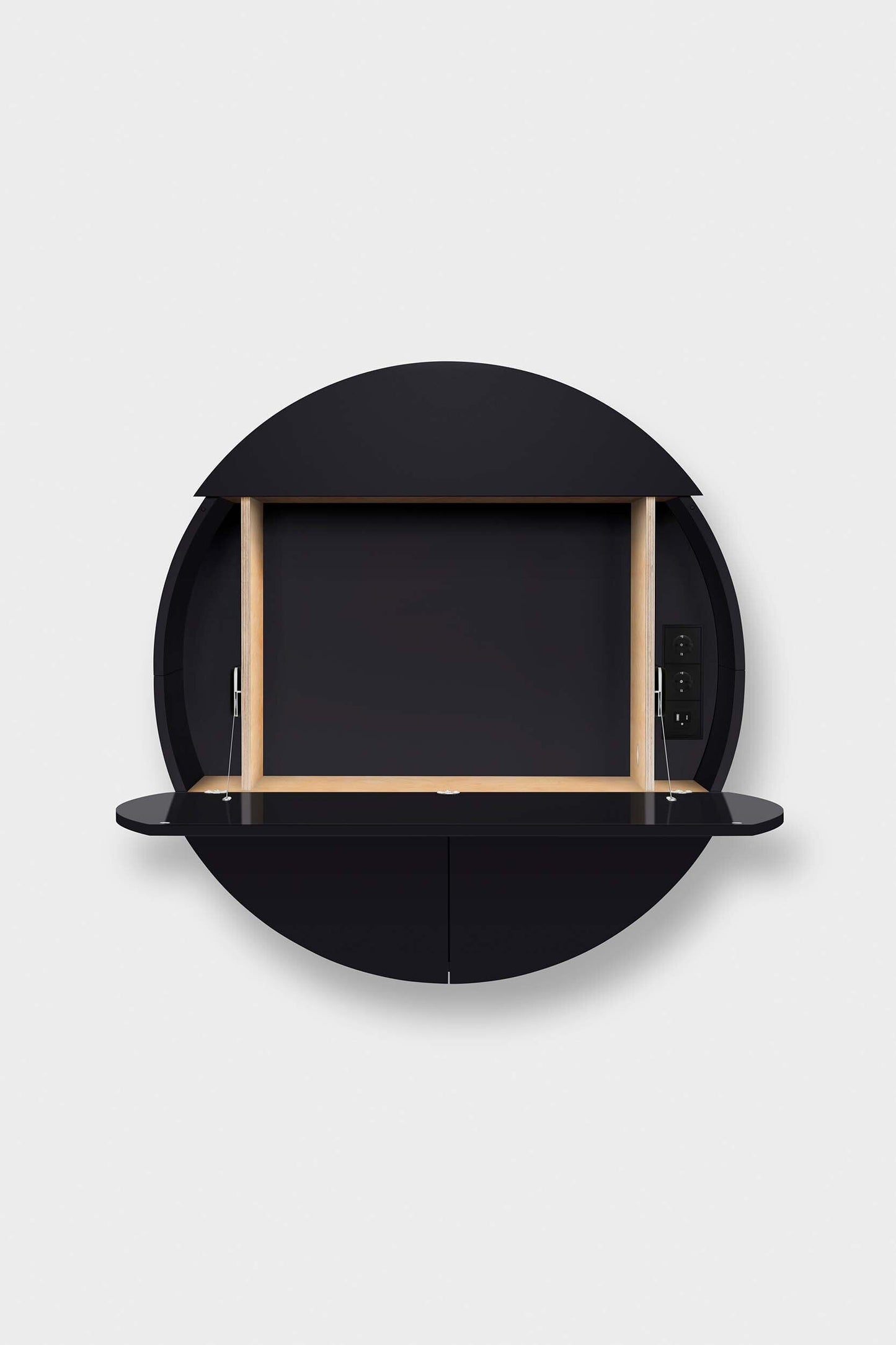 Multifunctional Cabinet Pill Extra - Modern Workstation with Secret Storage, Black or White Base