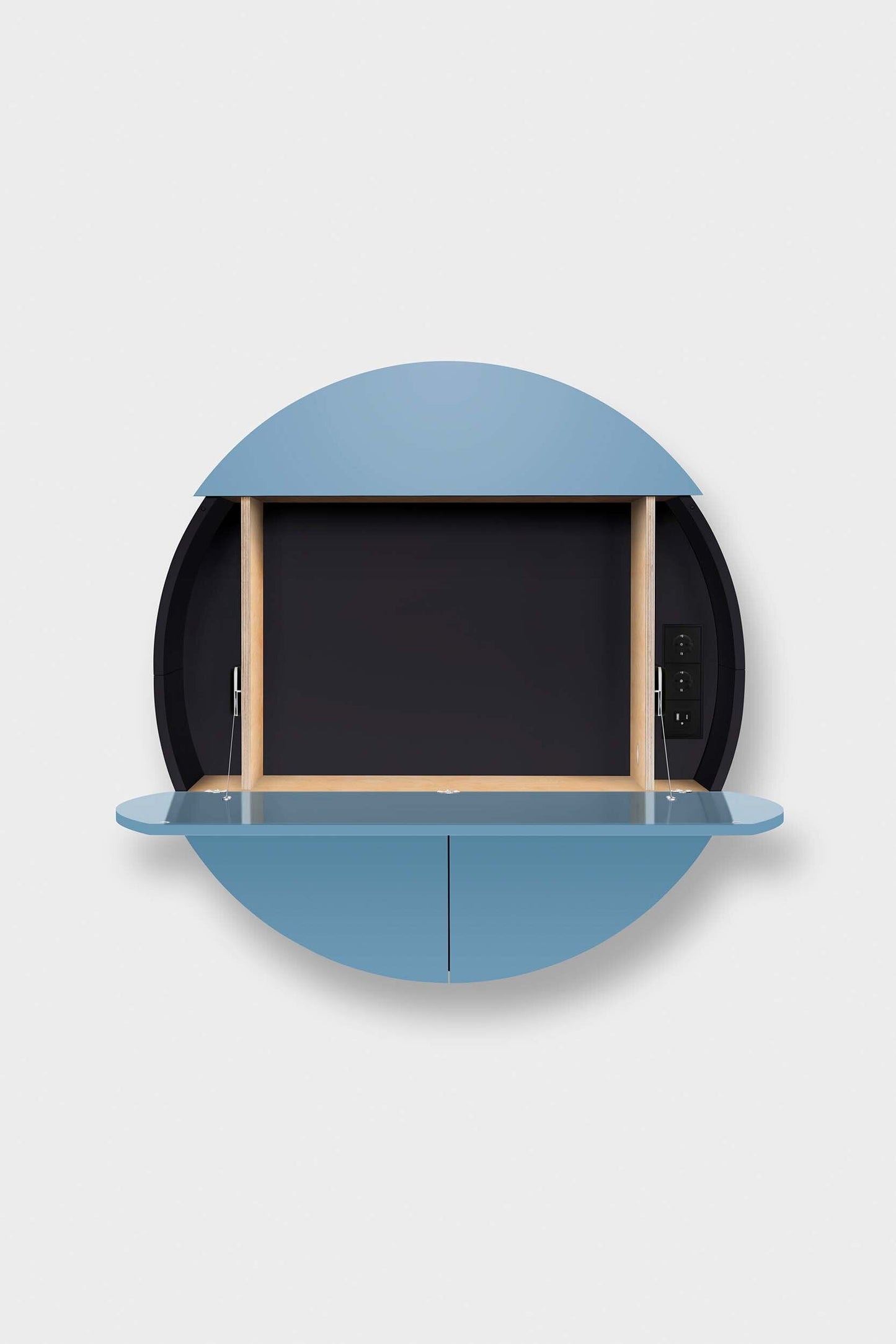 Multifunctional Cabinet Pill Extra - Modern Workstation with Secret Storage, Black or White Base