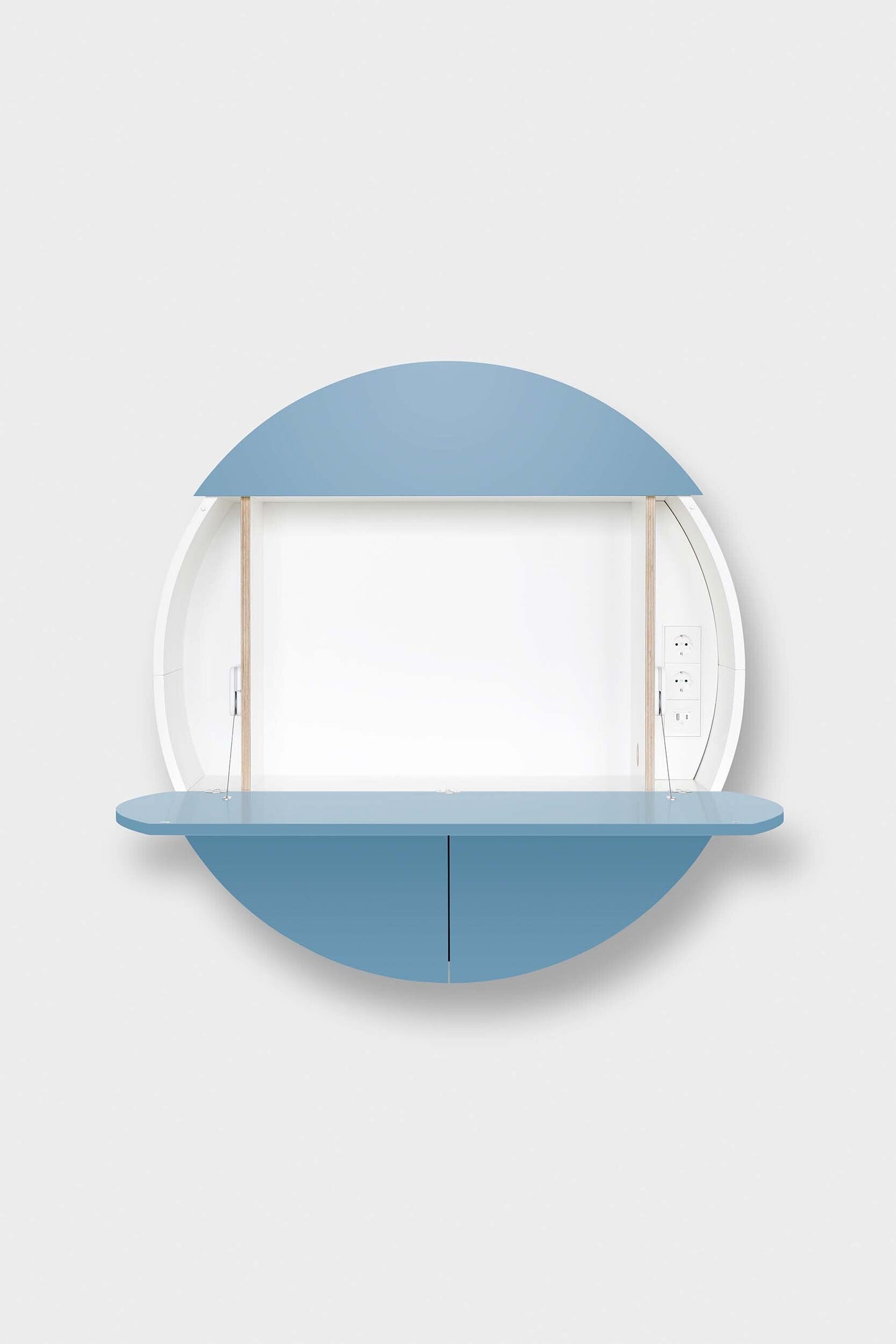 Multifunctional Cabinet Pill Extra - Modern Workstation with Secret Storage, Black or White Base