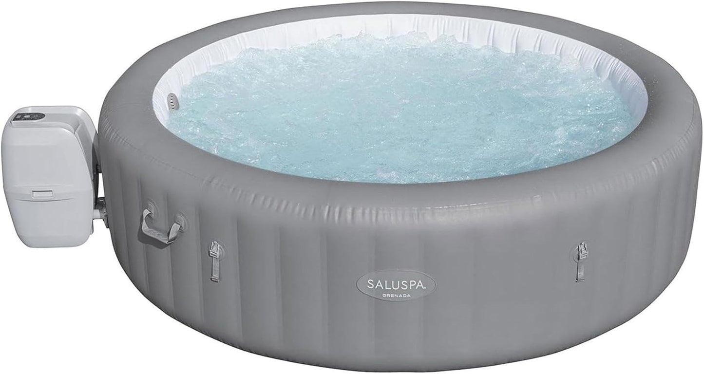 Saluspa Grenada Airjet 6 to 8 Person Inflatable Hot Tub round Portable