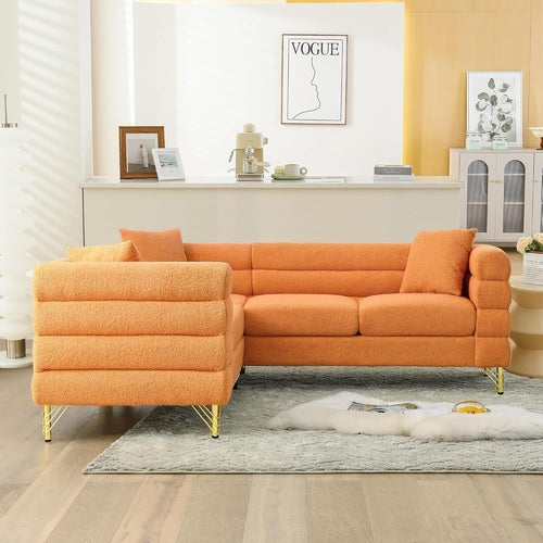 81 Inch Oversized Corner Sofa, L Shaped Sectional Couch, 5 Seater