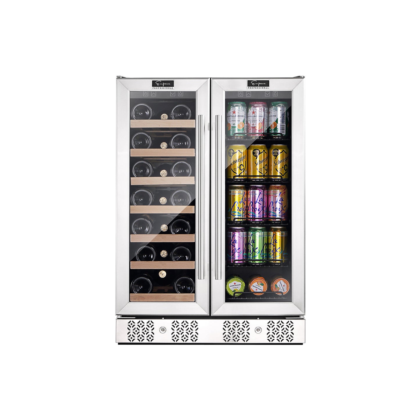 Empava 24" Dual Zone Wine Cooler & Beverage Fridge (110V)