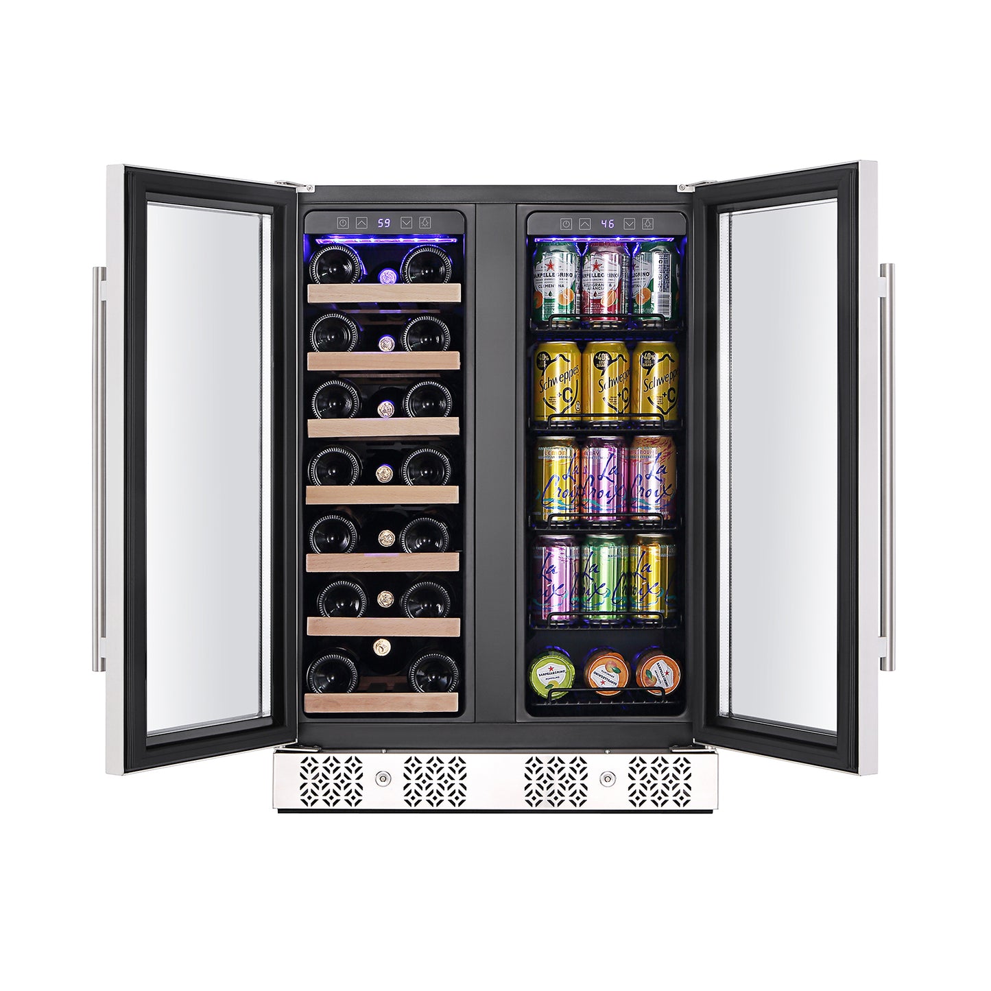 Empava 24" Dual Zone Wine Cooler & Beverage Fridge (110V)
