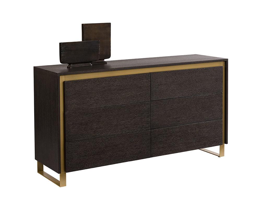 Alvaro Dresser – Solid Oak Wood with Push-to-Open System, 63'' Wide