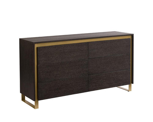 Alvaro Dresser – Solid Oak Wood with Push-to-Open System, 63'' Wide