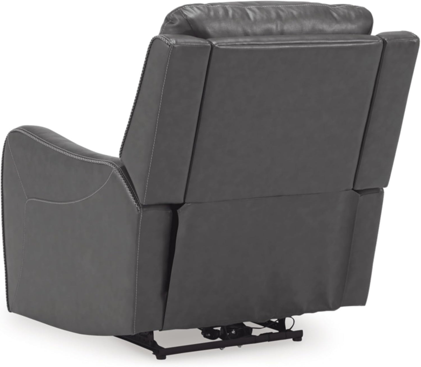 Galahad Contemporary Zero Wall Recliner with Power Headrest, Gray