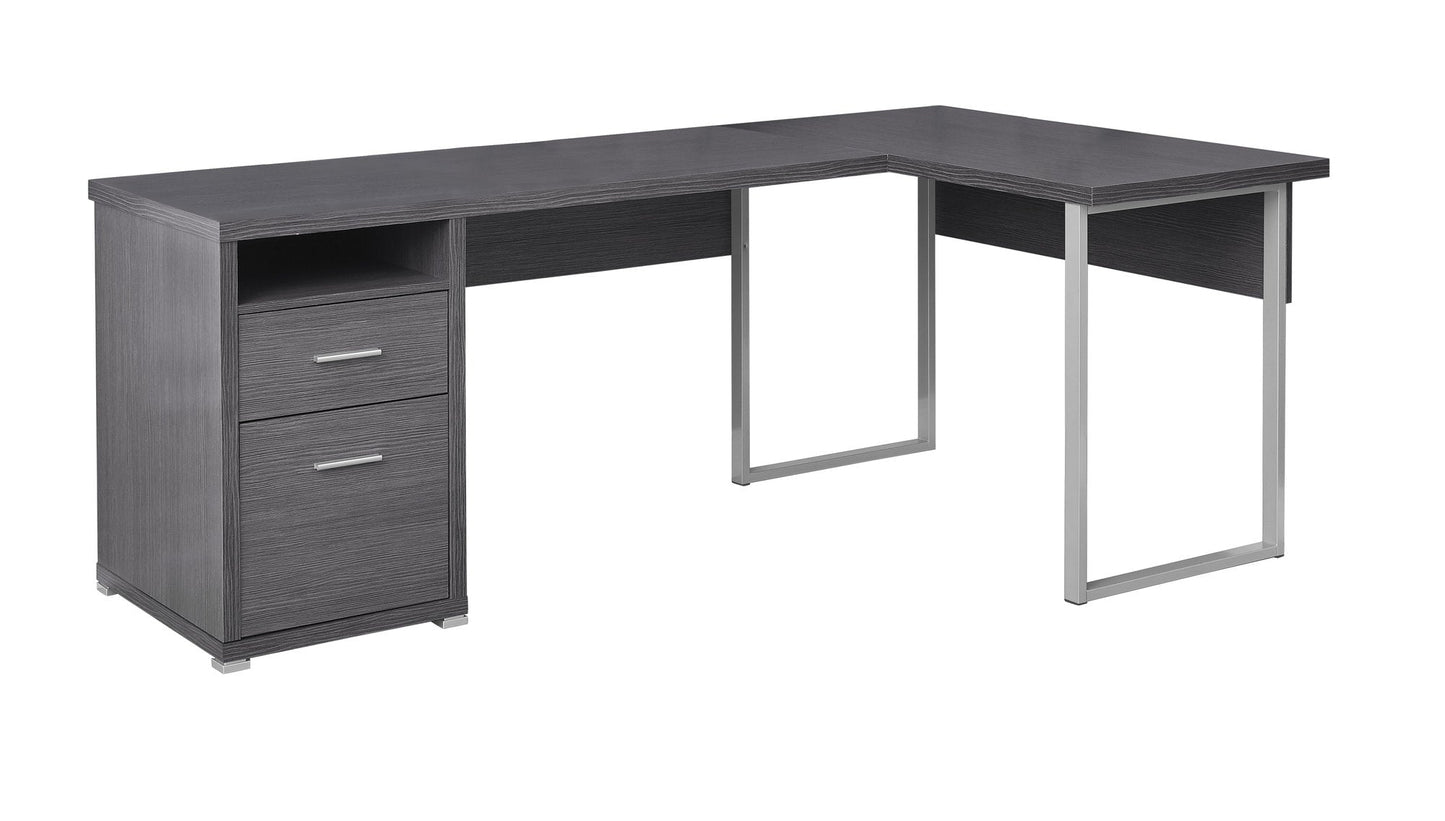 47.25inches x 78.75inches x 30inches Cappuccino Silver Particle Board