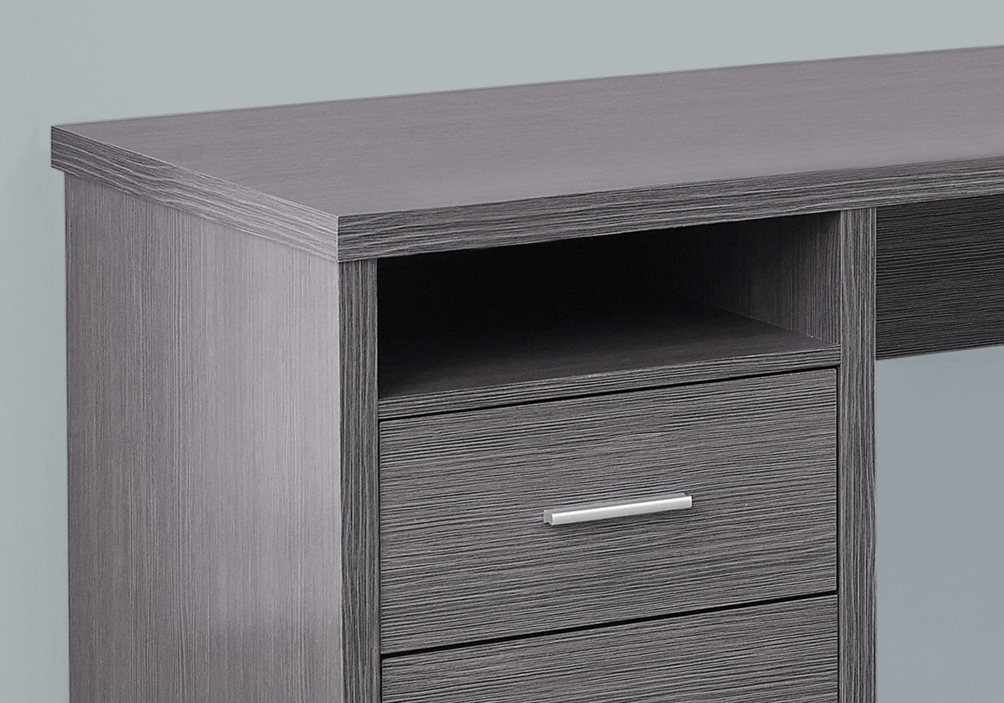 47.25inches x 78.75inches x 30inches Cappuccino Silver Particle Board