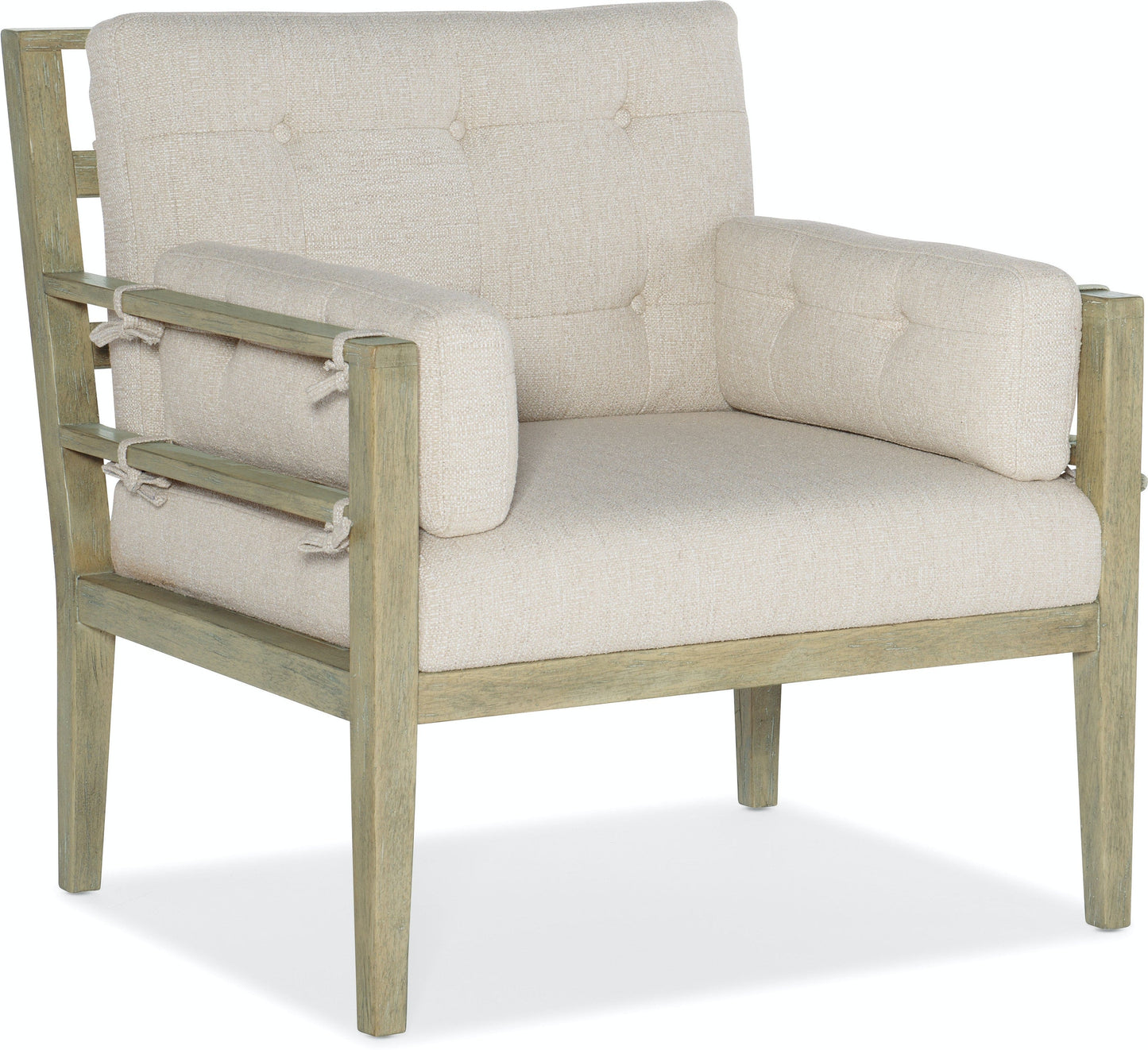 Surfrider Chair in Driftwood Finish with Zuri Cream Cushions