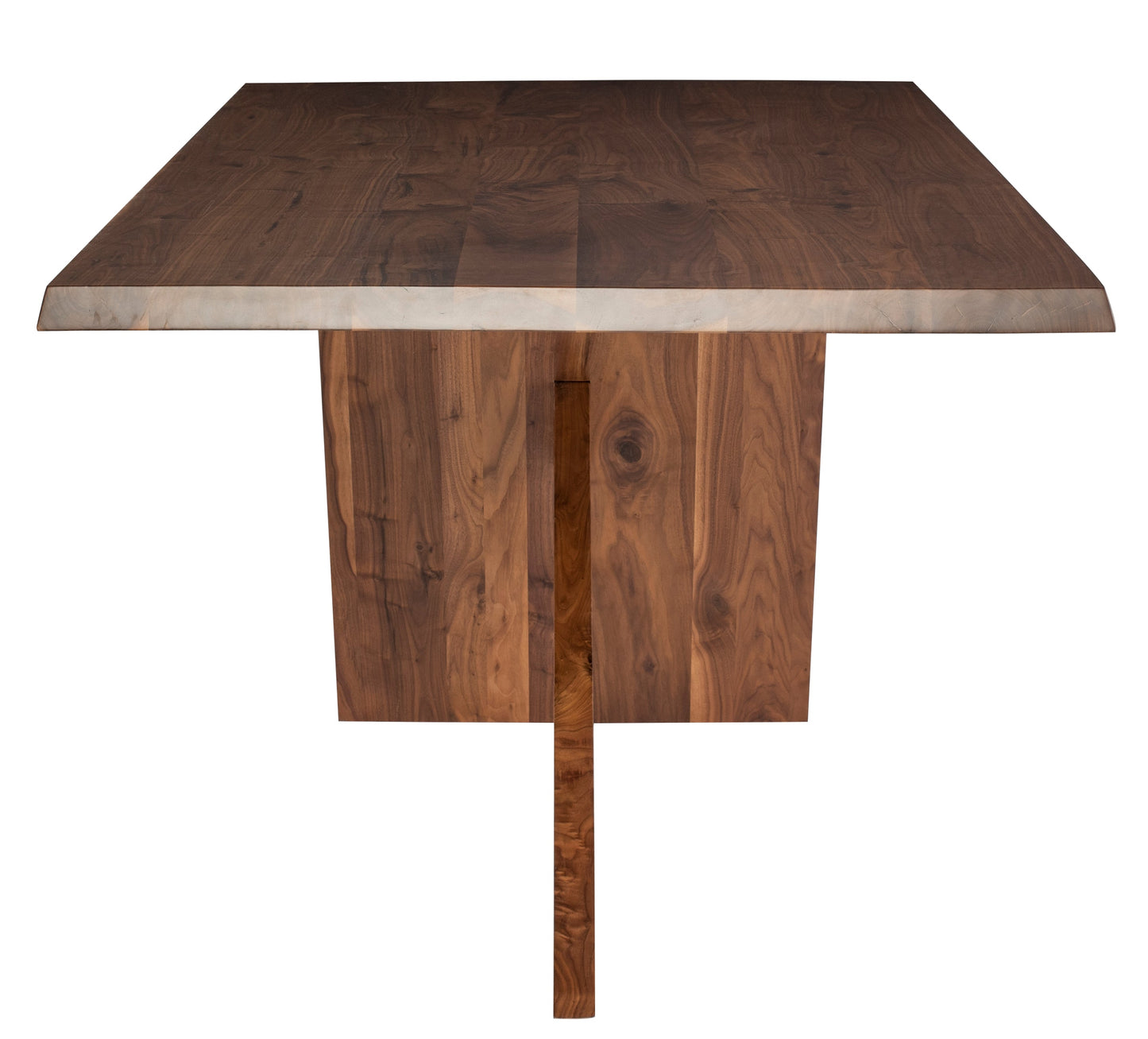 Samurai Dining Table – Walnut Finish, 92.3" x 39.3" with Spacious Leg Clearance