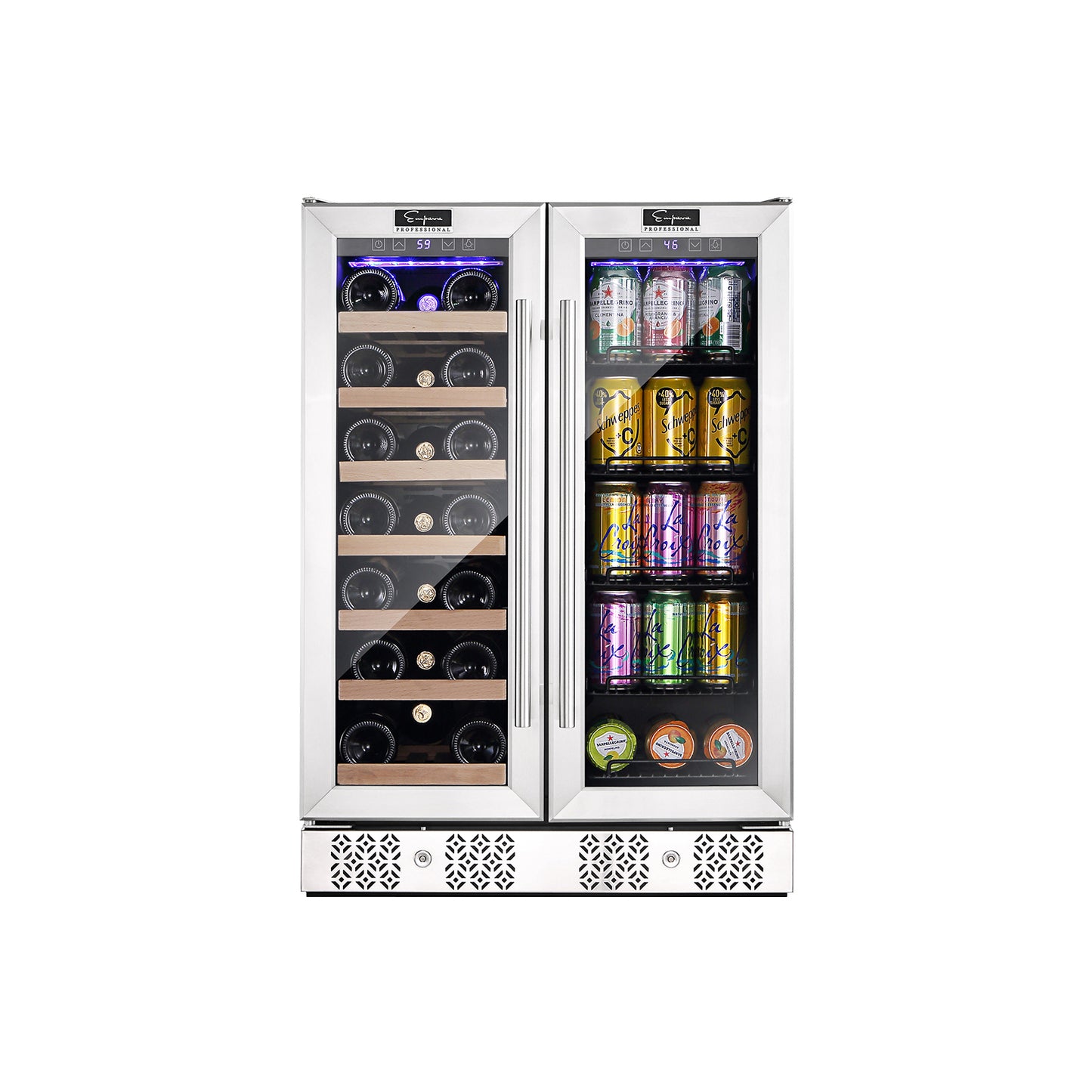 Empava 24" Dual Zone Wine Cooler & Beverage Fridge (110V)