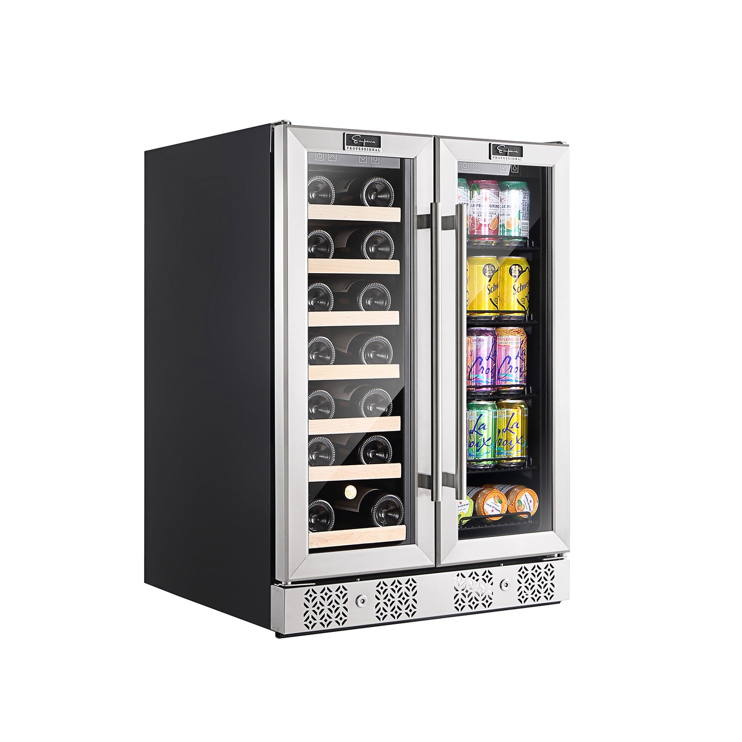 Empava 24" Dual Zone Wine Cooler & Beverage Fridge (110V)
